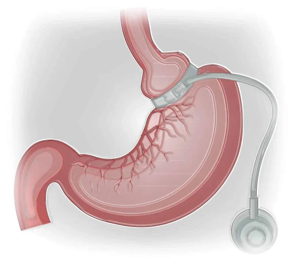 حلقه گذاری قابل تنظیم معده